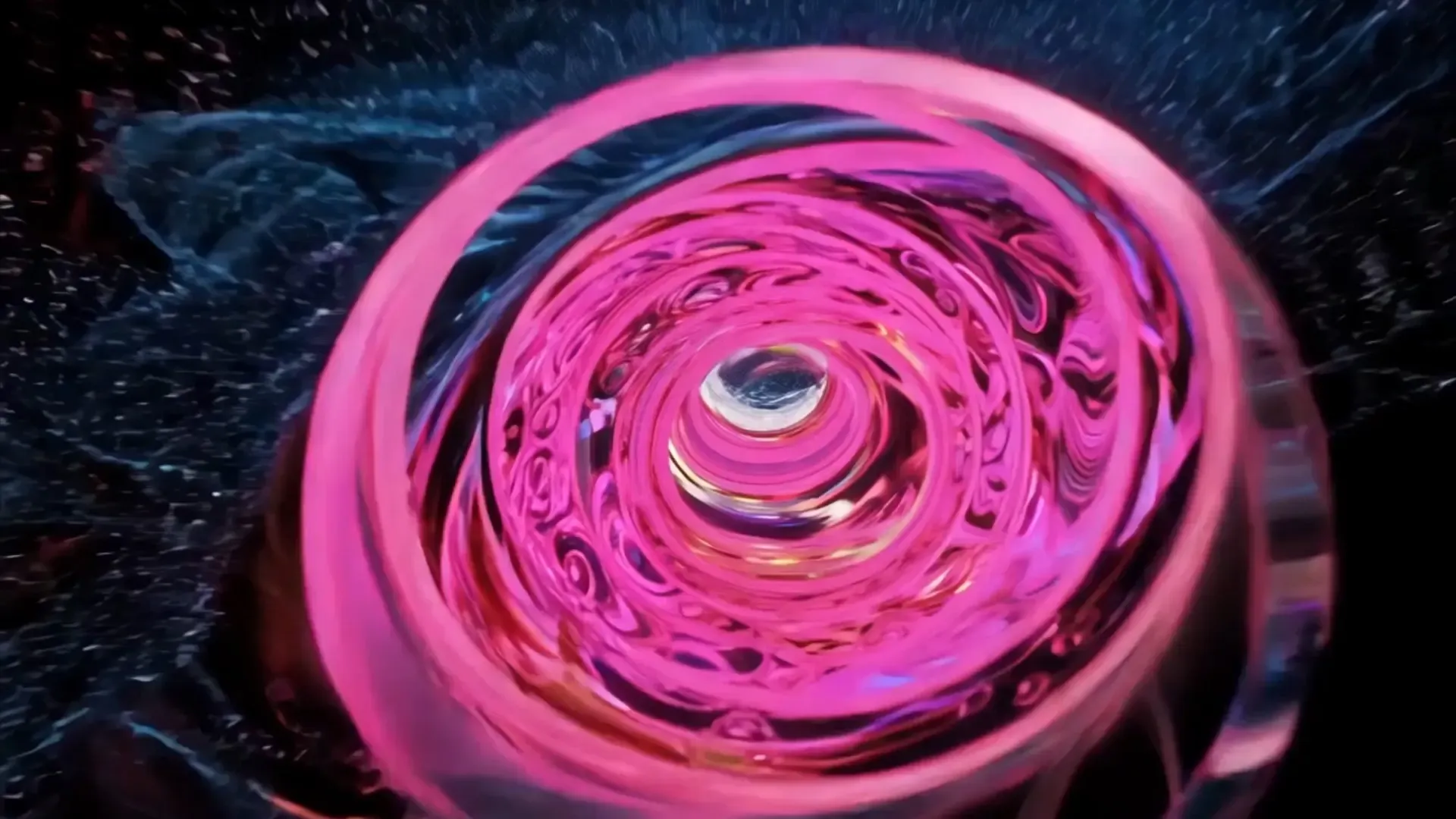 Swirling Pink Ring Transition Effect Logo Reveals